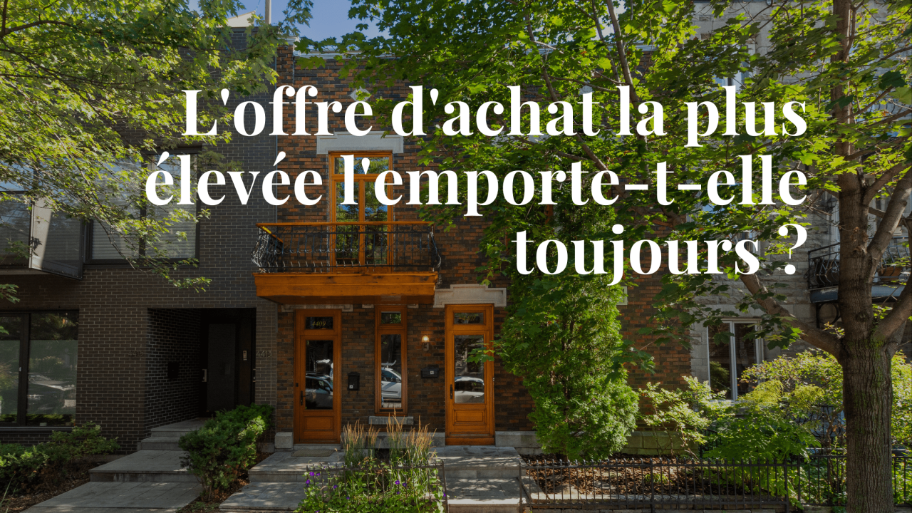 Offre d'achat à Montréal : astuces de nos courtiers