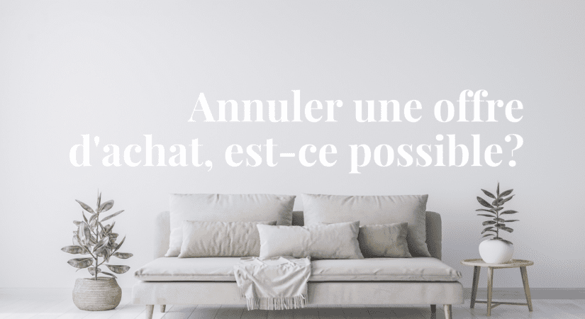 Offre d'achat Montréal