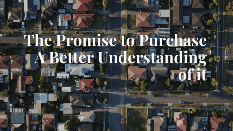 The promise to purchase