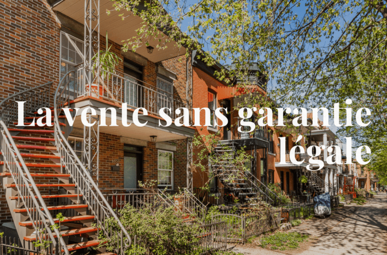 La vente sans garantie légale - rue avec duplex à Montréal