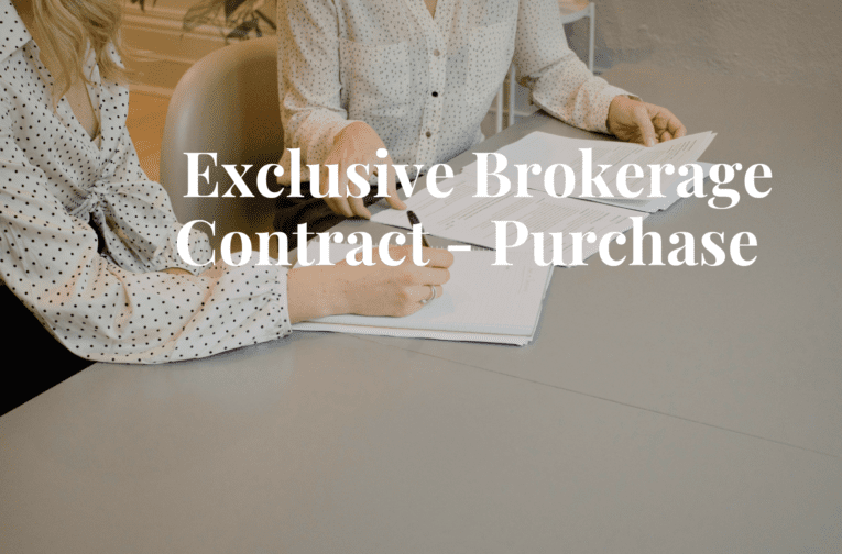 Exclusive Brokerage Contract - Purchase
