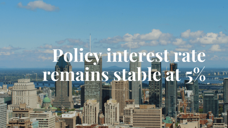 Policy interest rate - March 6 - Real estate market